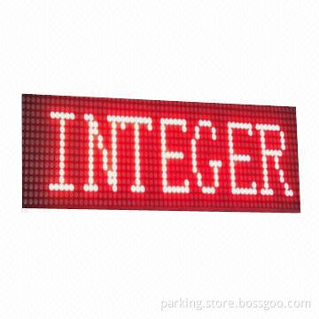 Dot-matrix Monochrome LED Display Module, Applies to Smart Parking and Queuing System